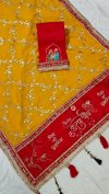 Tew Soft Georgette Zari Sequance Work Karva Chauth Special Saree